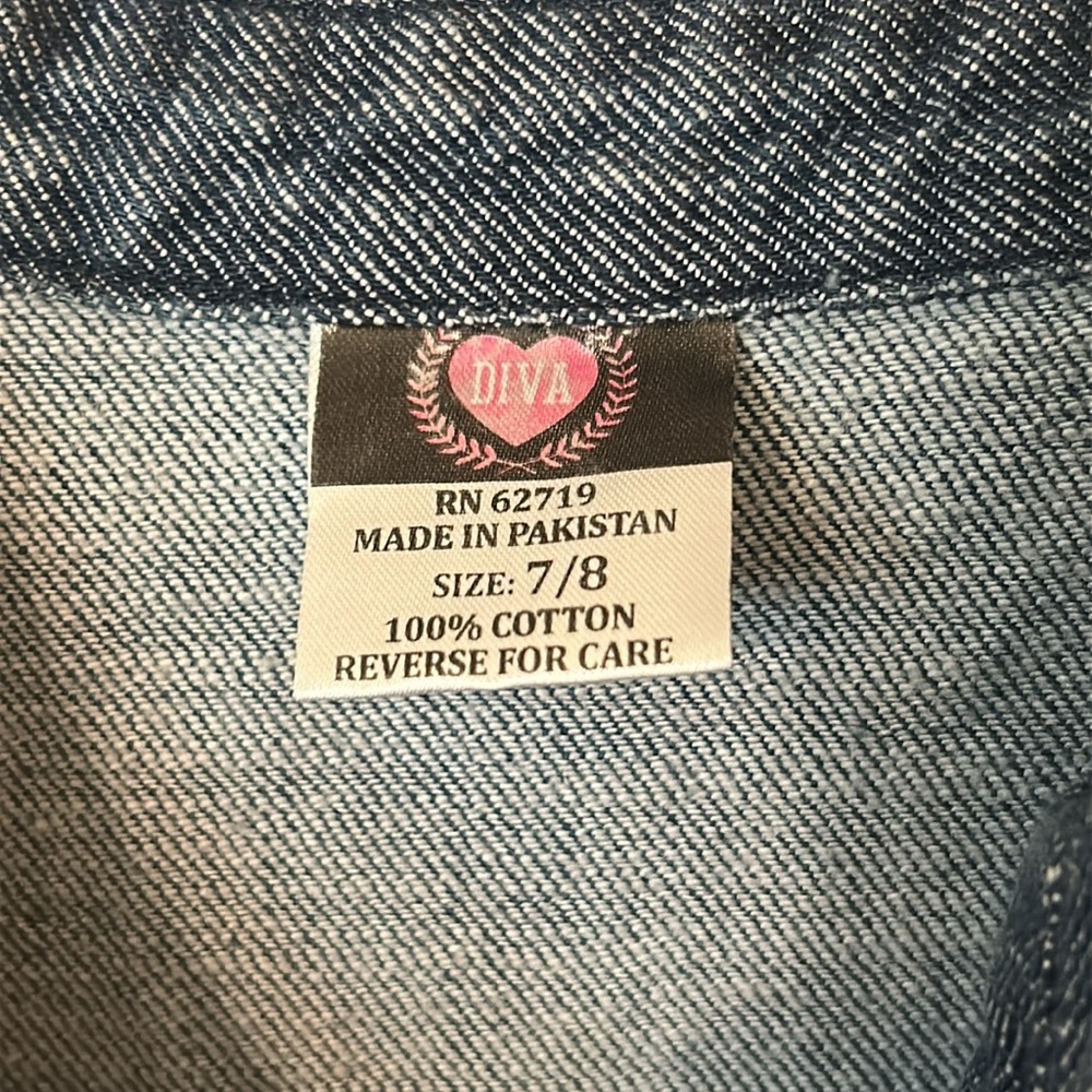 Diva Blue Denim Dress 7/8 - Picture 2 of 3